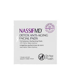 Detox Facial Pads - On the Go, Individually Wrapped Original - NassifMD® Skincare