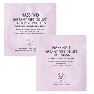 Instant Peptide Lift Single Use Face & Eye Mask Set - NassifMD® Skincare