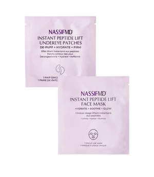 Instant Peptide Lift Single Use Face & Eye Mask Set - NassifMD® Skincare