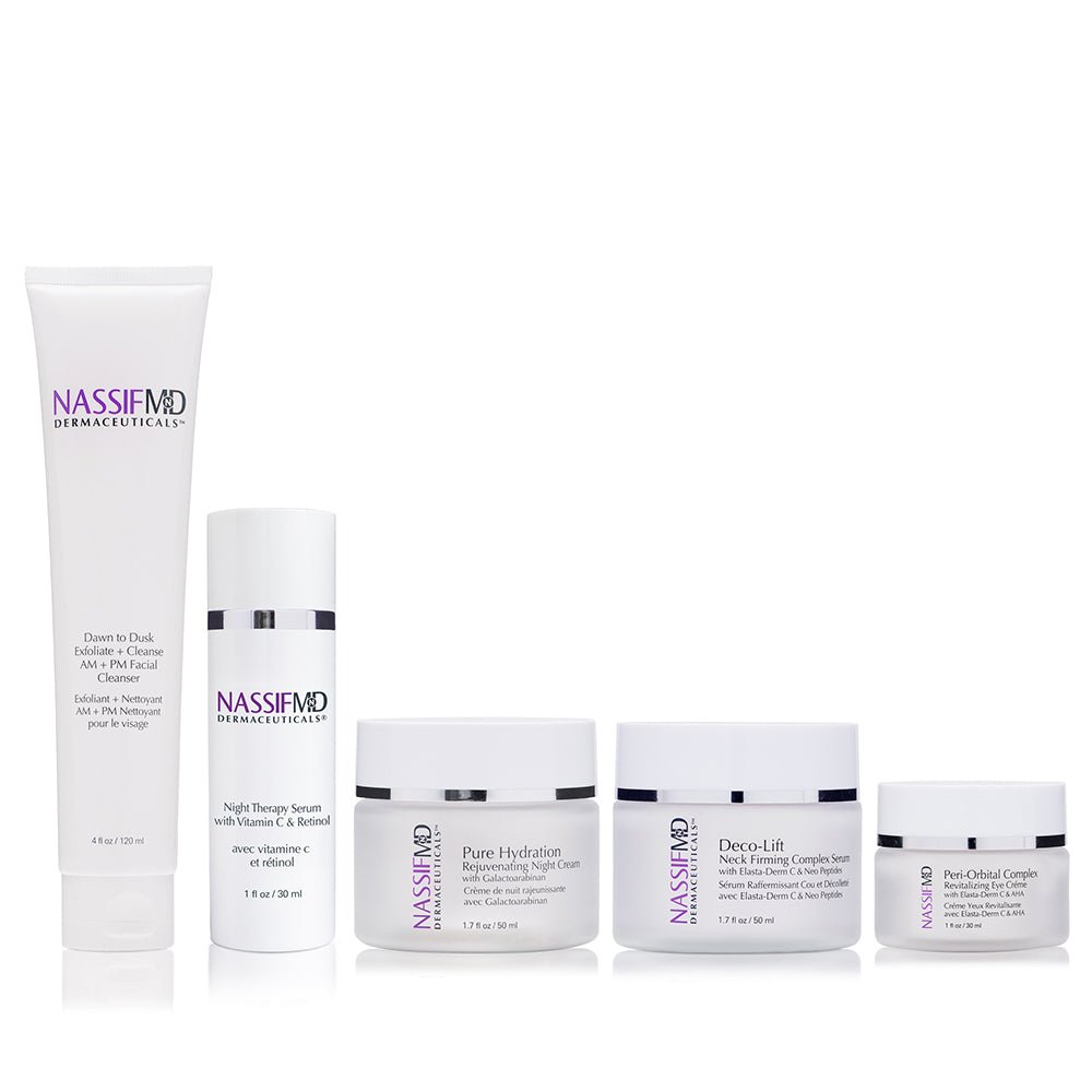 Night Time Essentials 5 Piece Collection - NassifMD® Skincare