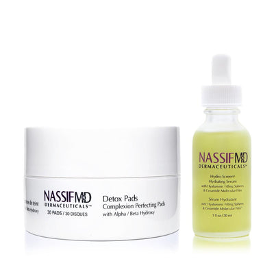 Best Sellers Kit - Introductory Size Detox Pads & Hydro-Screen - NassifMD® Skincare