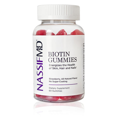 Biotin Gummies, 10,000 mcg, 60ct - NassifMD® Skincare
